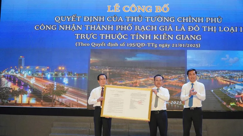 Công nhận TP Rạch Giá là đô thị loại I