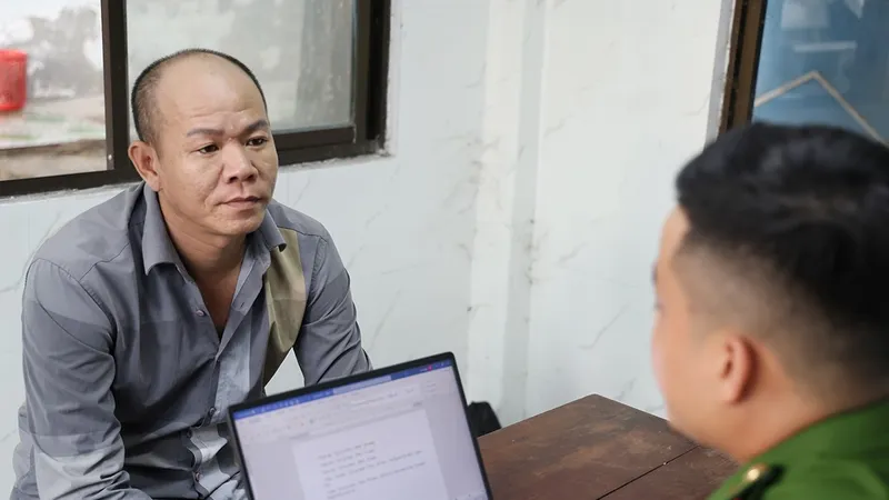 Đối tượng Phạm Thanh Hải Em tại Cơ quan công an