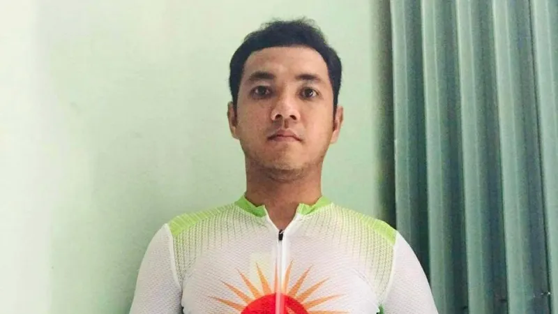 Nguyễn Tấn Hoài trong màu áo Tập đoàn Lộc Trời
