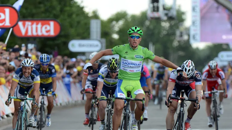 Peter Sagan đoạt áo xanh Tour de France đầu tiên năm 2012