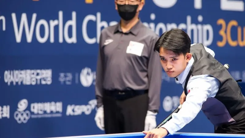 Chiêm Hồng Thái là cơ thủ Việt Nam chơi tốt nhất World Cup Seoul