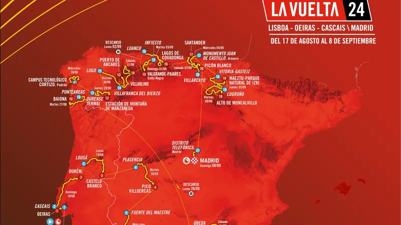Lộ trình Vuelta a Espana 2024