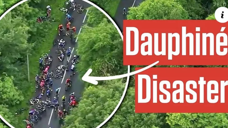Cảnh các tay đua gặp tai nạn