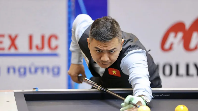 Cơ thủ Trần Thanh Lực có series 18 điểm