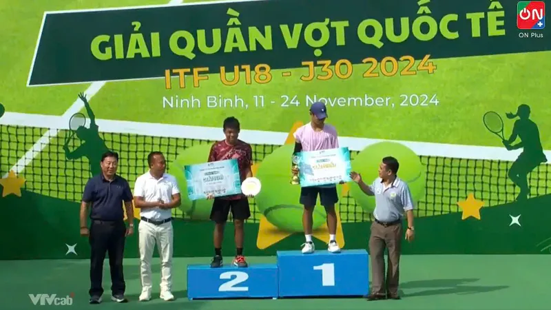 Nguyễn Đại Khánh giành vị trí thứ hai đơn nam giải Ninh Bình J1