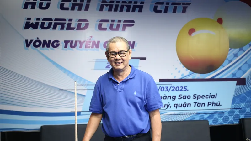 “Lão tướng” Lý Thế Vinh giành suất dự giải Billiards World Cup TPHCM 2025