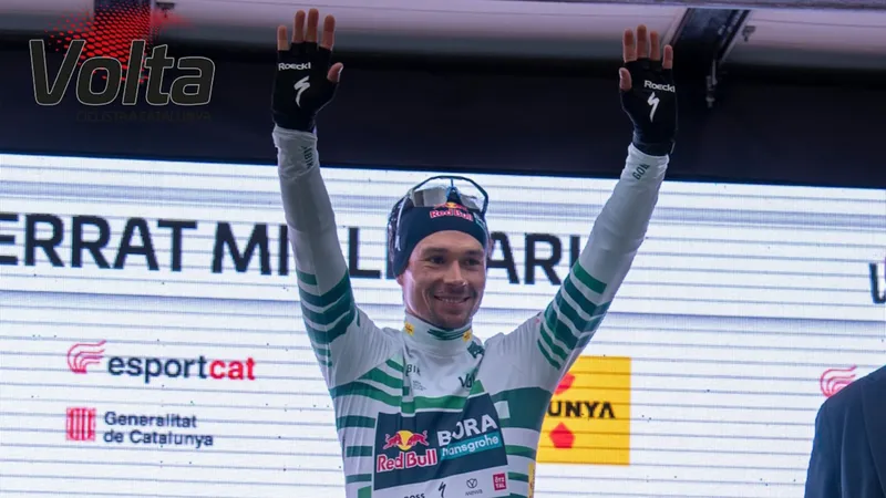 Primoz Roglic vươn lên dẫn đầu bảng tổng sắp Volta a Catalunya 