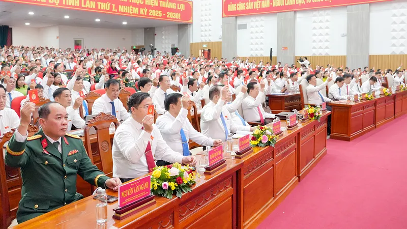 448 đại biểu tham dự Phiên trù bị Đại hội đại biểu Đảng bộ tỉnh An Giang lần thứ I, nhiệm kỳ 2025–2030