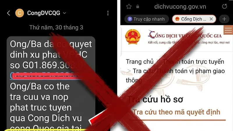 CSGT Tây Ninh cảnh báo xuất hiện tình trạng tin nhắn giả báo phạt nguội để lừa đảo