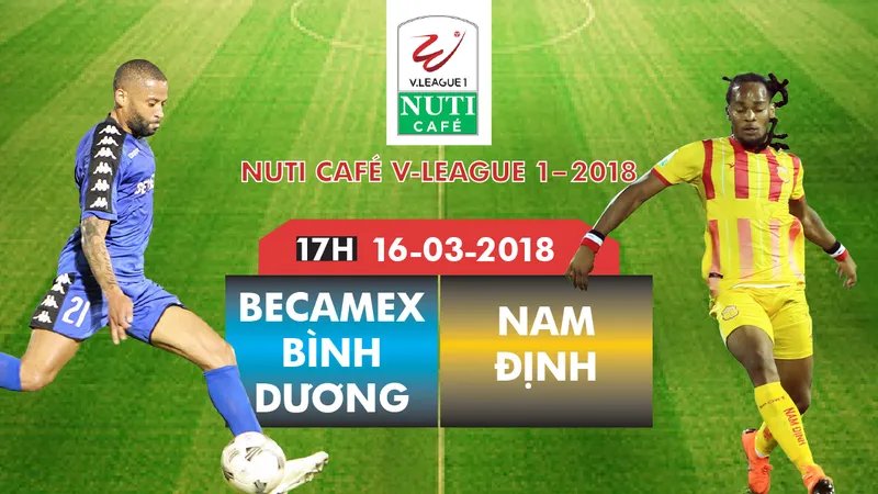 Cuộc so tài được chờ đón giữa B.Bình Dương và Nam Định. Infographic: HỮU VI