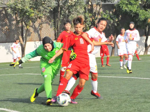 Đội U16 Việt Nam thắng áp đảo Bahrain. Ảnh: Nhật Đoàn
