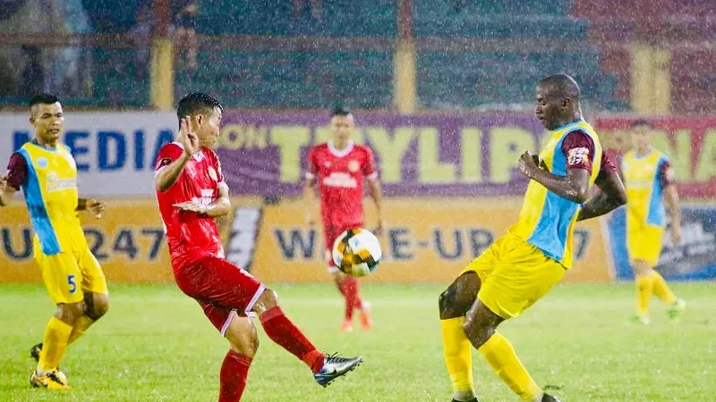 Khánh Hòa đã có trận đấu hay nhất từ đầu mùa. Ảnh: Hoàng Minh Nguyệt 