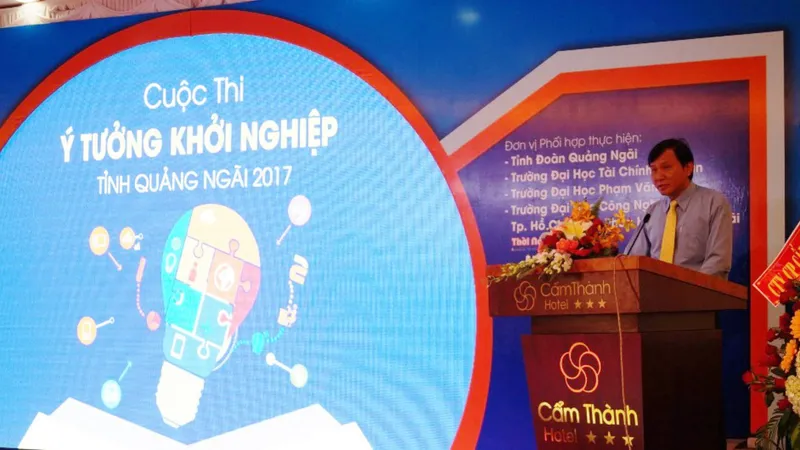 Quang cảnh lễ phát động Ý tưởng khởi nghiệp tỉnh Quảng Ngãi.