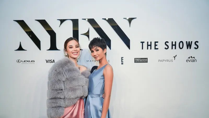 H’Hen Niê tái ngộ đương kim Miss Universe Catriona Gray tại New York Fashion Week