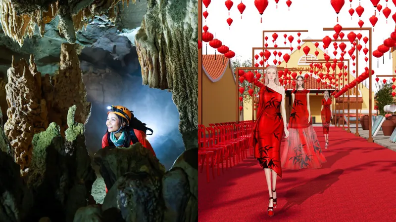 Bộ đôi “nhà thiết kế sắc màu” làm show thời trang ở chợ Hội An, Hoa hậu H'Hen Niê quảng bá hang động tại Quảng Bình