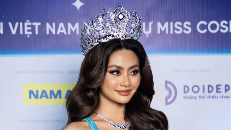 Hoa hậu Hoàn vũ Việt Nam Bùi Xuân Hạnh đại diện Việt Nam tham gia Miss Cosmo 2024