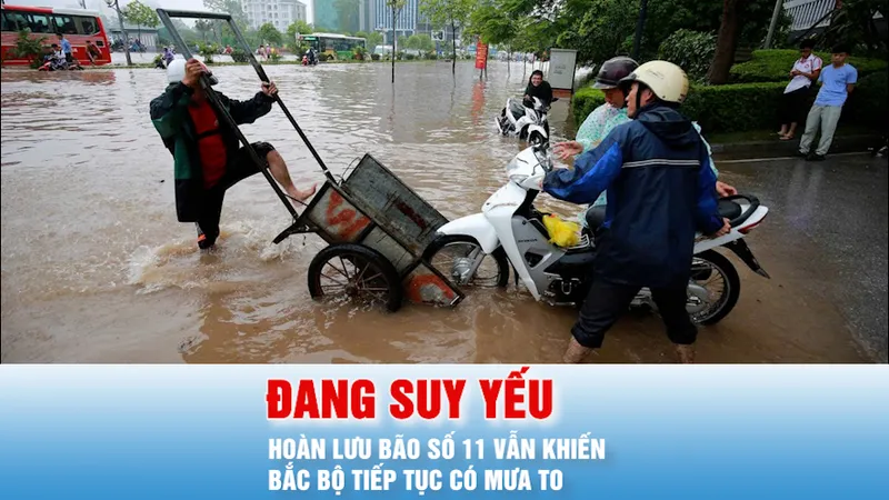 Podcast bản tin tối 7-10: Nguyên nhân mưa to trên diện rộng ở Bắc bộ
