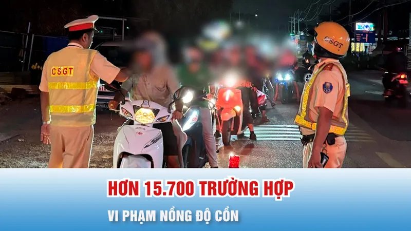 Podcast bản tin 17 GIỜ 12-11: Hơn 15.700 trường hợp vi phạm nồng độ cồn, người điều khiển xe máy chiếm đa số