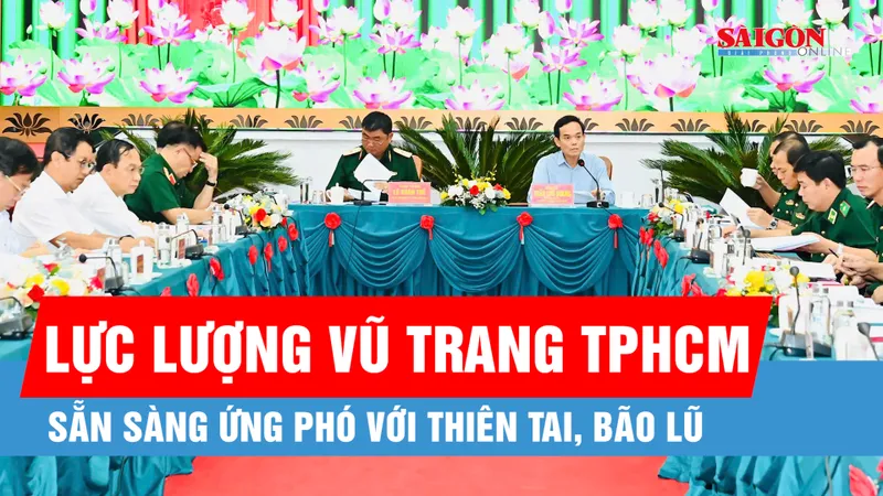 Lực lượng vũ trang TPHCM sẵn sàng ứng phó với thiên tai, bão lũ