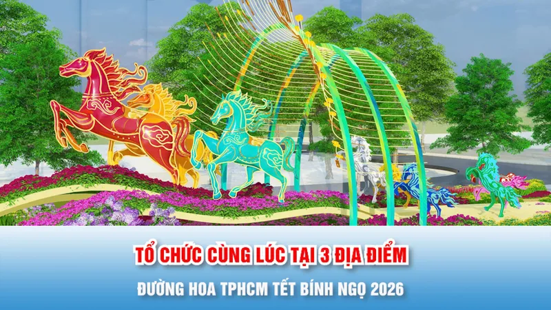 Podcast bản tin trưa 23-1: Lần đầu tiên Đường hoa TPHCM Tết Bính Ngọ 2026 tổ chức cùng lúc tại 3 địa điểm