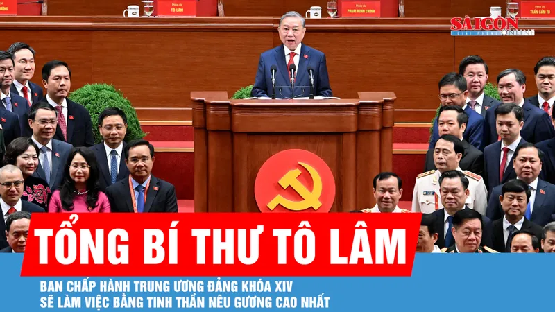 Tổng Bí thư Tô Lâm: Ban Chấp hành Trung ương Đảng khóa XIV sẽ làm việc bằng tinh thần nêu gương cao nhất