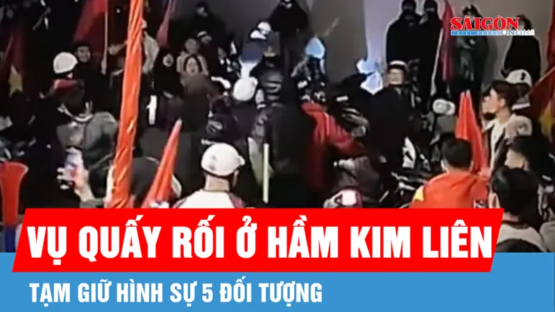 Vụ quấy rối ở hầm Kim Liên: Tạm giữ hình sự 5 đối tượng