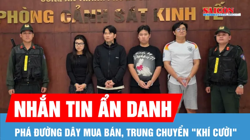 Đường dây buôn bán “khí cười” vừa bị triệt phá tại TPHCM 