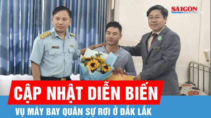 Vụ máy bay quân sự rơi ở Đắk Lắk: Phi công đã được xuất viện