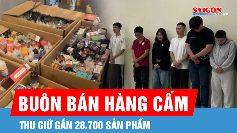 Triệt phá đường dây buôn bán thuốc lá điện tử quy mô lớn