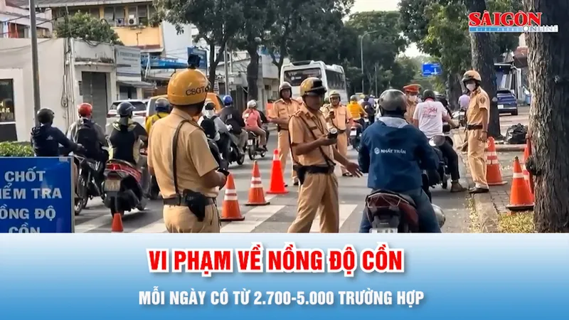 Podcast bản tin chiều 6-2: Mỗi ngày có từ 2.700-5.000 trường hợp vi phạm về nồng độ cồn