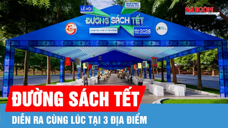 Lễ hội Đường sách Tết Bính Ngọ 2026 diễn ra cùng lúc tại 3 địa điểm