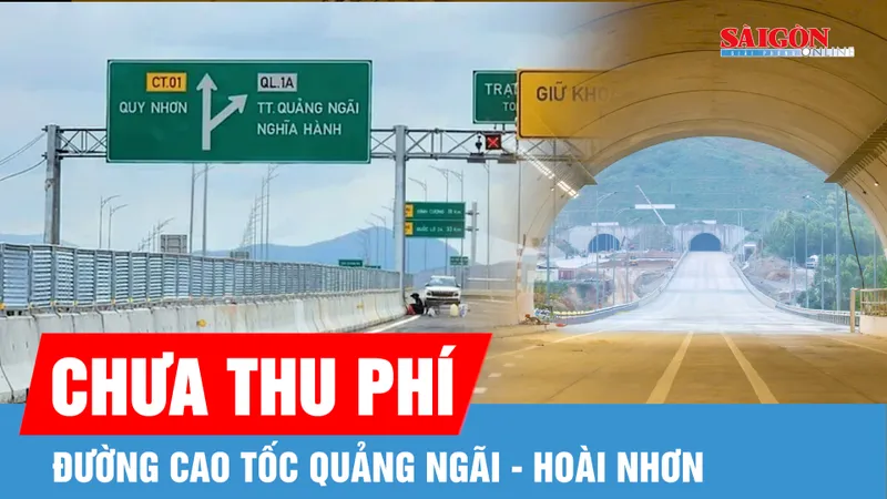Lộ trình lưu thông vào đường cao tốc Quảng Ngãi - Hoài Nhơn
