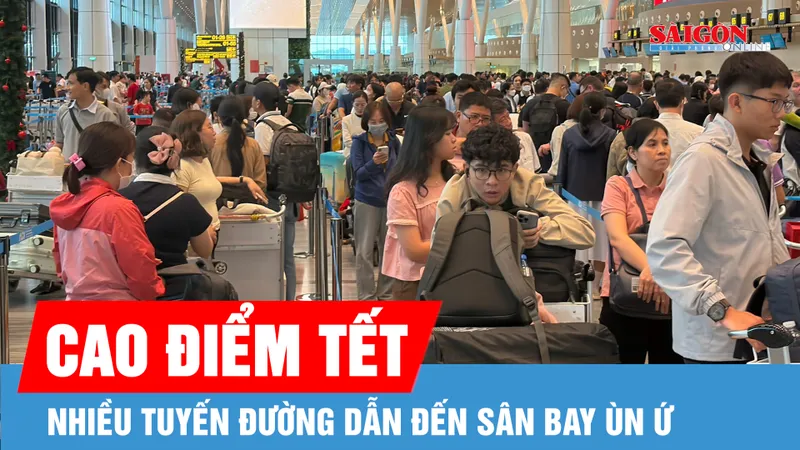 Ùn tắc giao thông tại các tuyến đường vào sân bay Tân Sơn Nhất