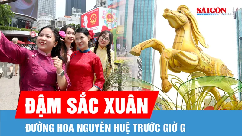 Không khí tết ở Đường hoa Nguyễn Huệ và Lễ hội Đường sách đang tăng dần