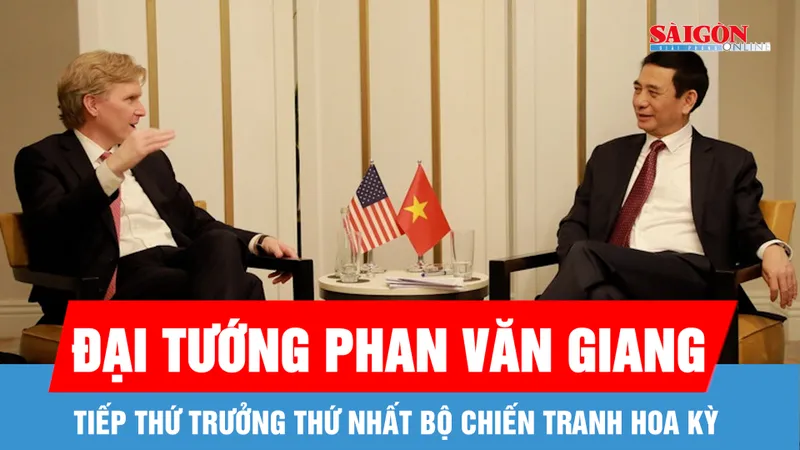 Đại tướng Phan Văn Giang tiếp Thứ trưởng thứ nhất Bộ Chiến tranh Hoa Kỳ