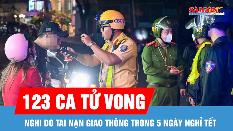 123 ca tử vong nghi do tai nạn giao thông trong 5 ngày nghỉ tết