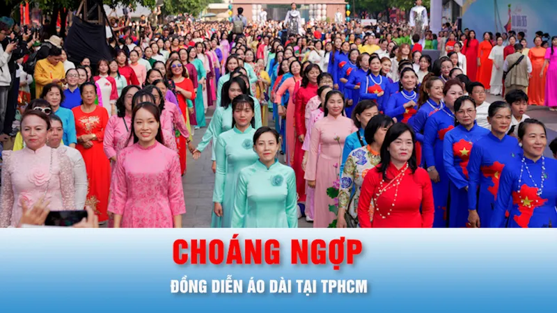 Podcast bản tin chiều 8-3: Choáng ngợp đồng diễn áo dài tại TPHCM 