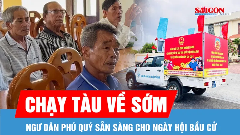 Ngư dân Phú Quý trở về đảo, sẵn sàng cho ngày hội bầu cử