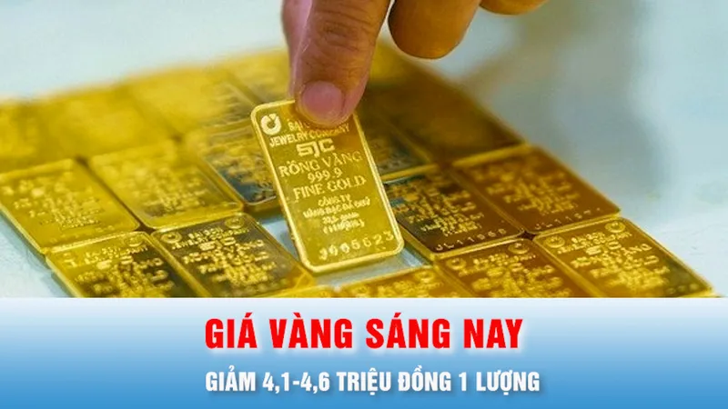 Podcast bản tin trưa 19-3: Giá vàng giảm 4,1-4,6 triệu đồng/lượng