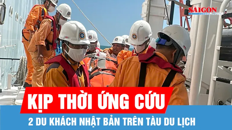 Kịp thời ứng cứu 2 du khách Nhật Bản trên tàu du lịch