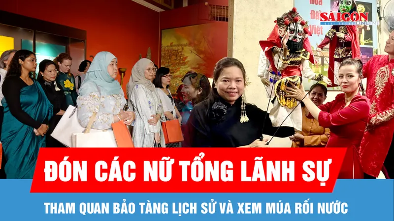 Các nữ Tổng lãnh sự khám phá Bảo tàng Lịch sử, thưởng thức múa rối nước 