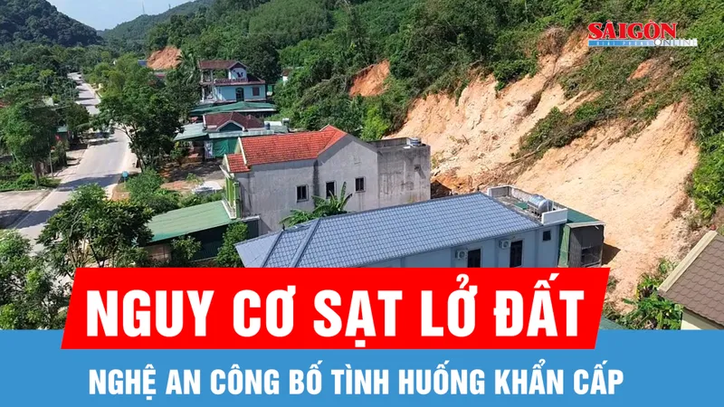 Nghệ An công bố tình huống khẩn cấp về sạt lở đất