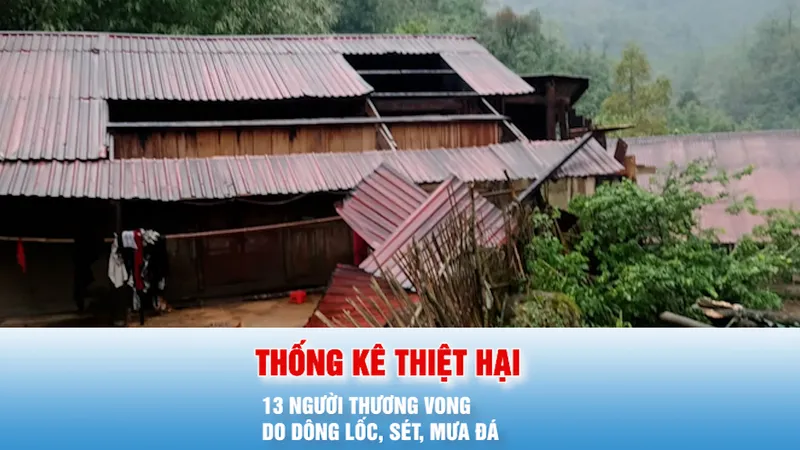 Podcast bản tin tối 30-3: Trong 2 ngày, có 13 người thương vong do dông lốc, sét, mưa đá