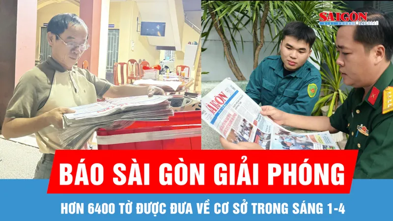 Phát hành báo Sài Gòn Giải Phóng đến cơ sở