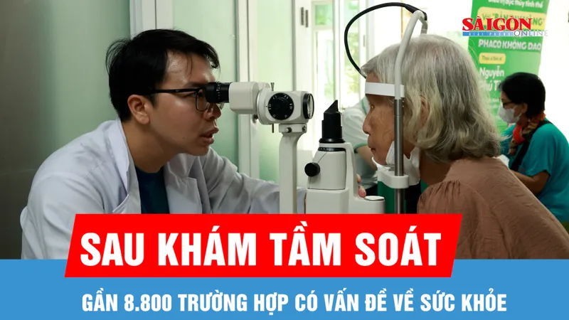 TPHCM: Sau khám tầm soát, gần 8.800 trường hợp có vấn đề về sức khỏe