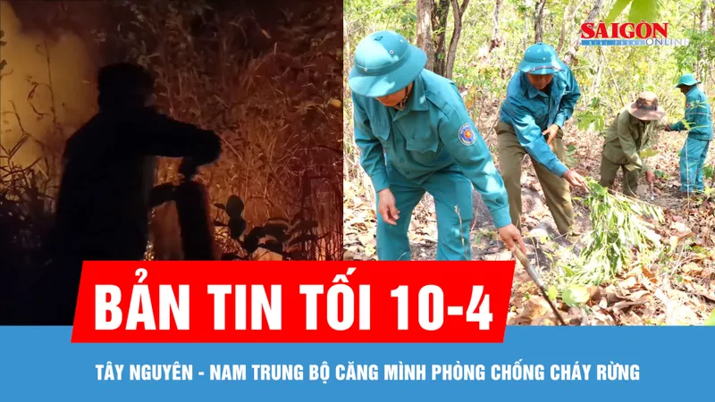 Bản tin tối ngày 10-4: Tây Nguyên - Nam Trung bộ căng mình phòng chống cháy rừng