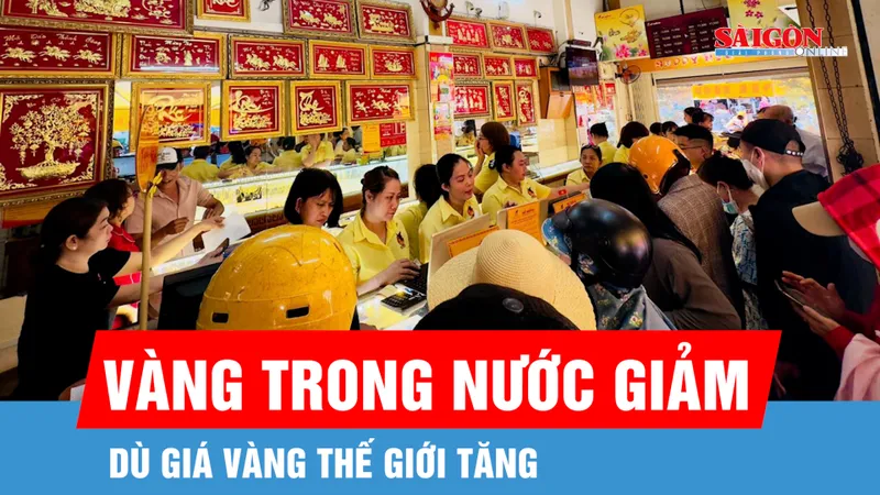 Sáng 22-4, giá vàng trong nước giảm dù giá thế giới tăng