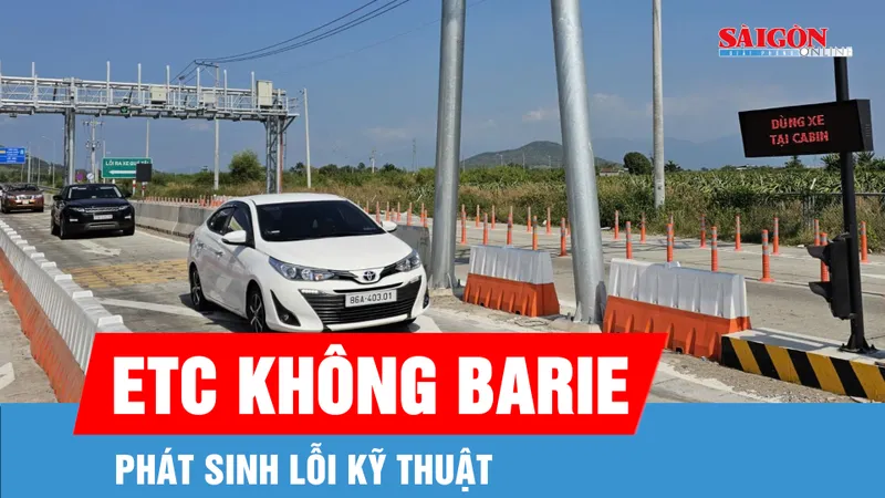 ETC không barie phát sinh lỗi kỹ thuật