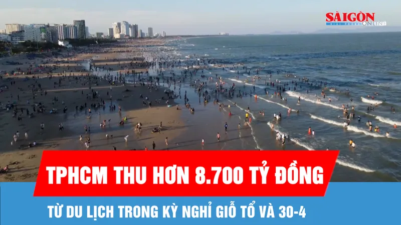 TPHCM thu hơn 8.700 tỷ đồng từ du lịch dịp Giỗ Tổ và 30-4 