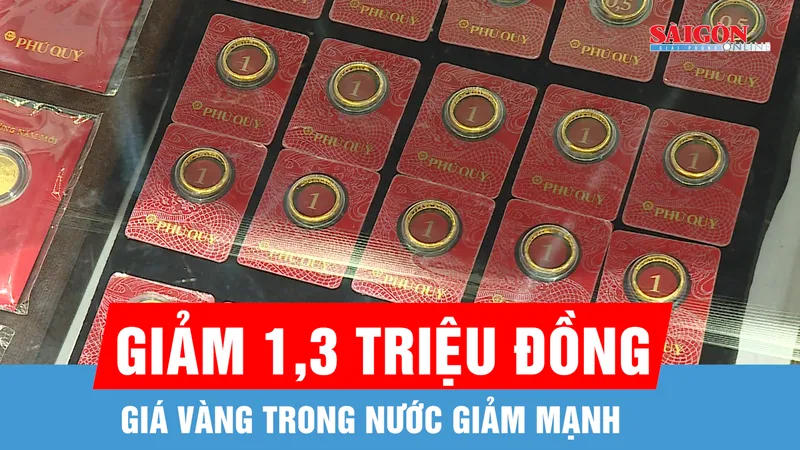 Giá vàng trong nước đi ngược chiều vàng thế giới